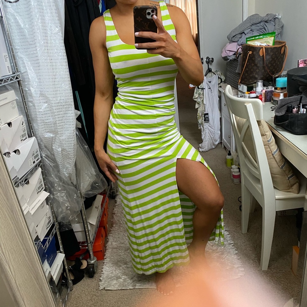 Bebe open back maxi